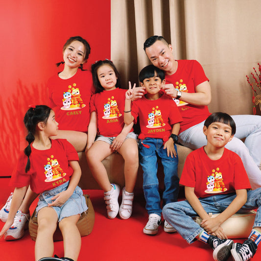 Teezbee.com - CNY Apparel | Prosperity FÚ 3 Snakes Print