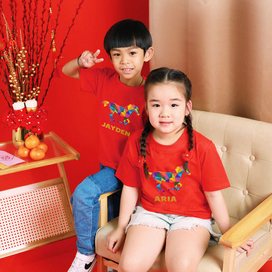 Teezbee.com - Chinese New Year of the Fire Horse 2026 | Auspicious Colorful Horse Print