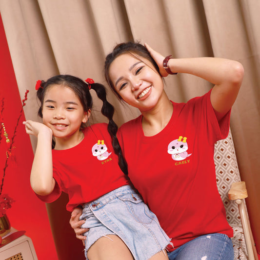 Teezbee.com - CNY Apparel | Lucky Pink Snake Pocket Print