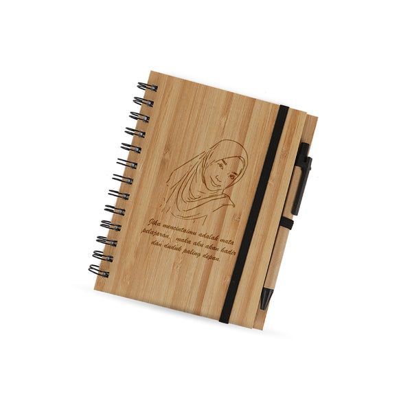 Teezbee.com - Personalised Bamboo Notebook