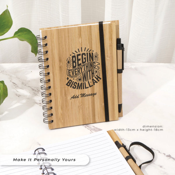 Islamic  Bamboo Notebook