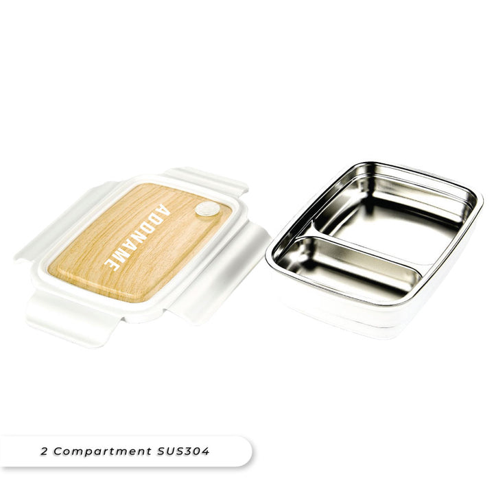 Teezbee.com - Bento Lunch Box (2 compartment sus304)