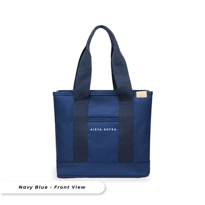 Teezbee.com - Seqora Canvas Tote Bag (Navy Blue)