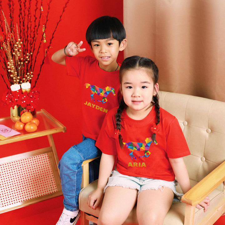 Teezbee.com - Chinese New Year of the Fire Horse 2026 | Auspicious Colorful Horse Print