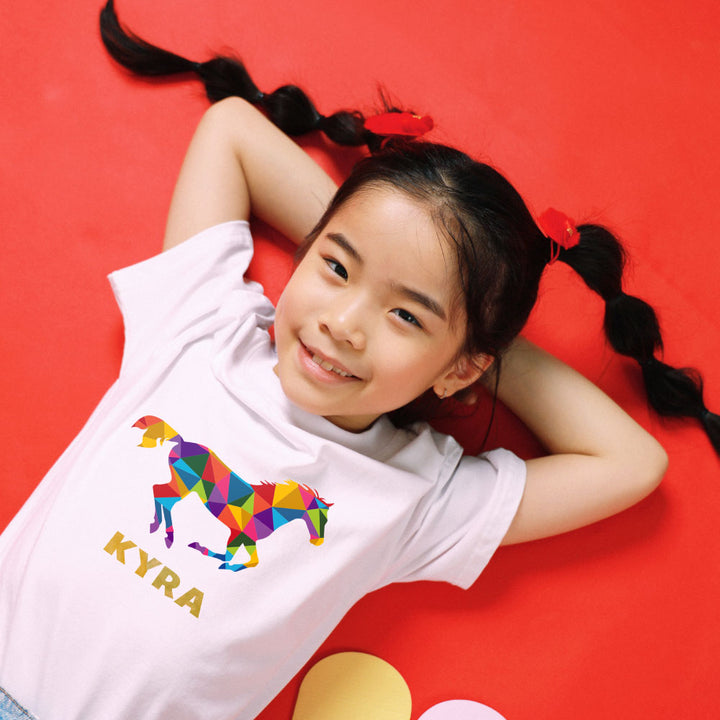 Teezbee.com - Chinese New Year of the Fire Horse 2026 | Auspicious Colorful Horse Print