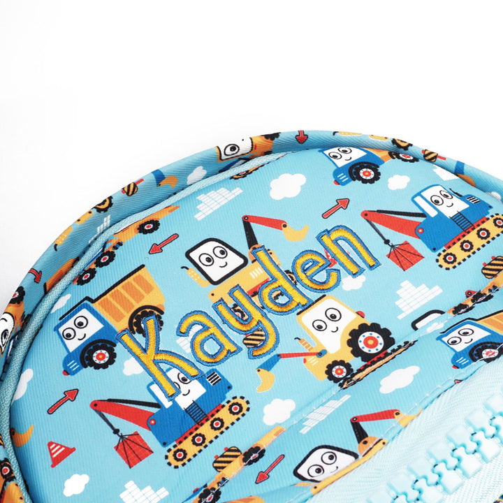 Teezbee.com - Junior Kids Backpack (Preschool | Blue Truck)