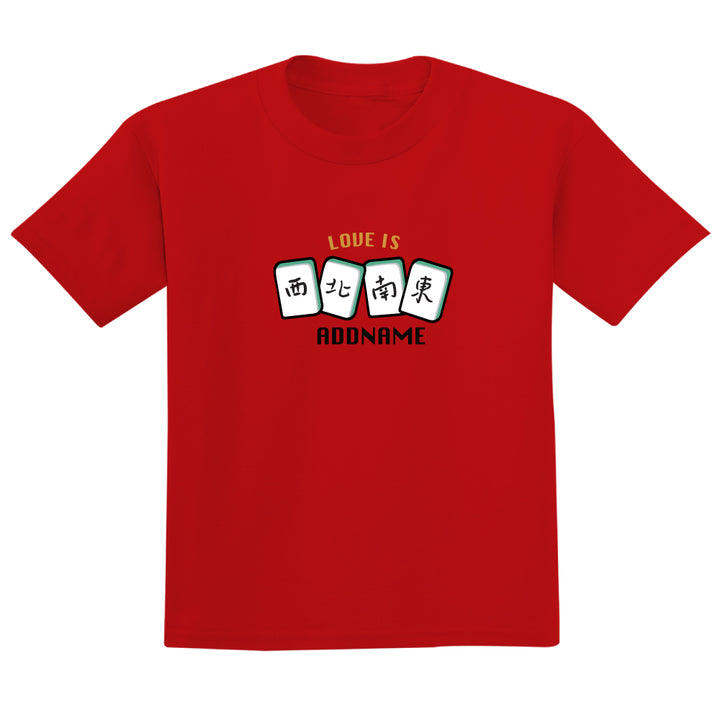 Teezbee.com - Love Is Mahjong Print (Red)