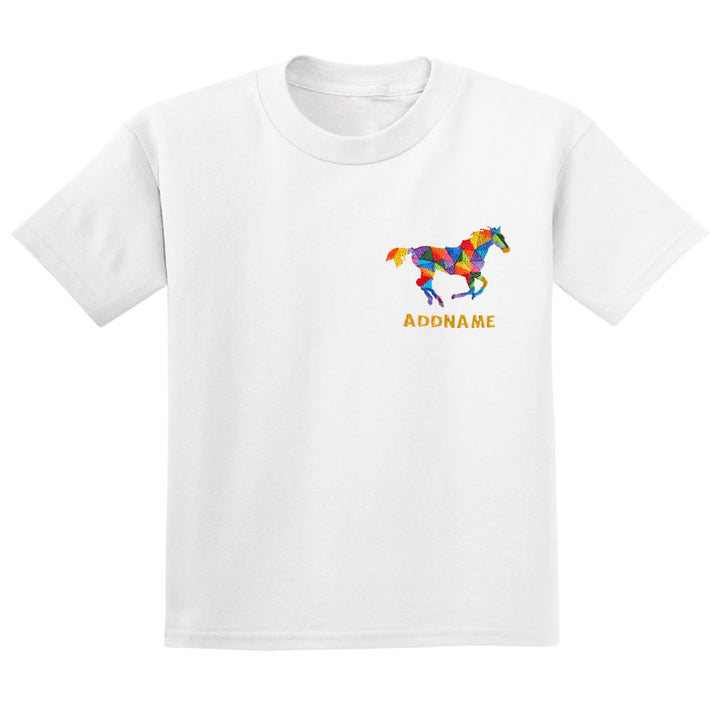 Teezbee.com - Chinese New Year of the Fire Horse 2026 | Auspicious Colorful Horse Pocket Embroidery