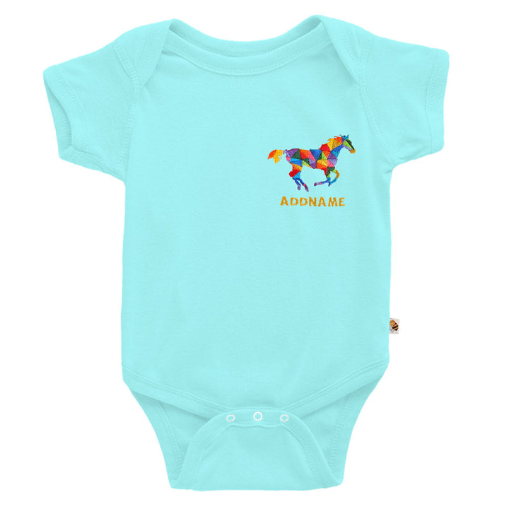 Teezbee.com - Chinese New Year of the Fire Horse 2026 | Auspicious Colorful Horse Pocket Embroidery