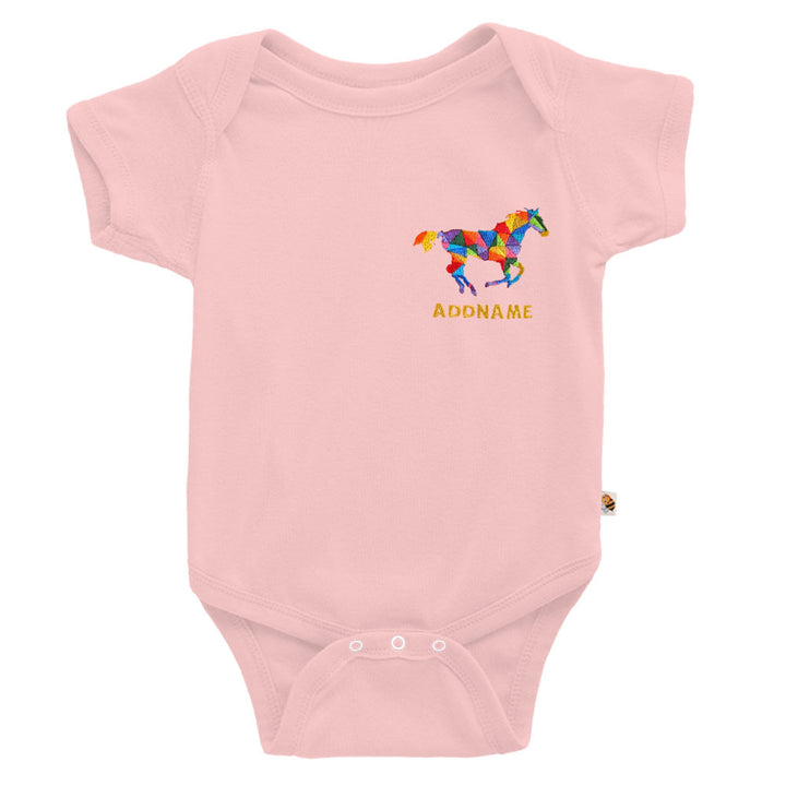 Teezbee.com - Chinese New Year of the Fire Horse 2026 | Auspicious Colorful Horse Pocket Embroidery