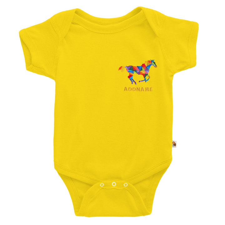 Teezbee.com - Chinese New Year of the Fire Horse 2026 | Auspicious Colorful Horse Pocket Embroidery