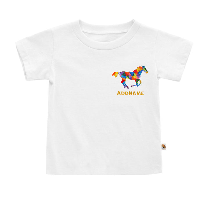 Teezbee.com - Chinese New Year of the Fire Horse 2026 | Auspicious Colorful Horse Pocket Embroidery