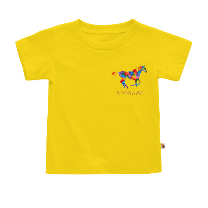 Teezbee.com - Chinese New Year of the Fire Horse 2026 | Auspicious Colorful Horse Pocket Embroidery