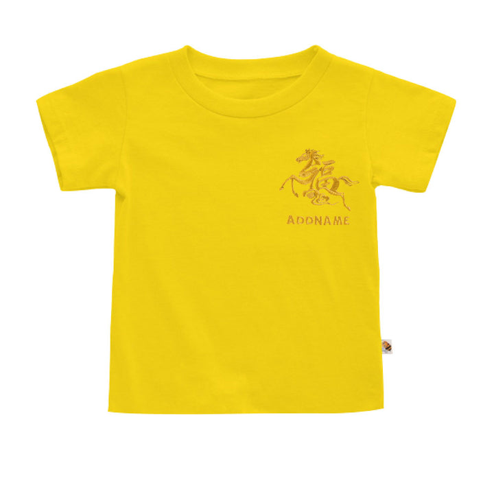 Teezbee.com - Chinese New Year of the Fire Horse 2026 | Golden FÚ Stallion Pocket Embroidery