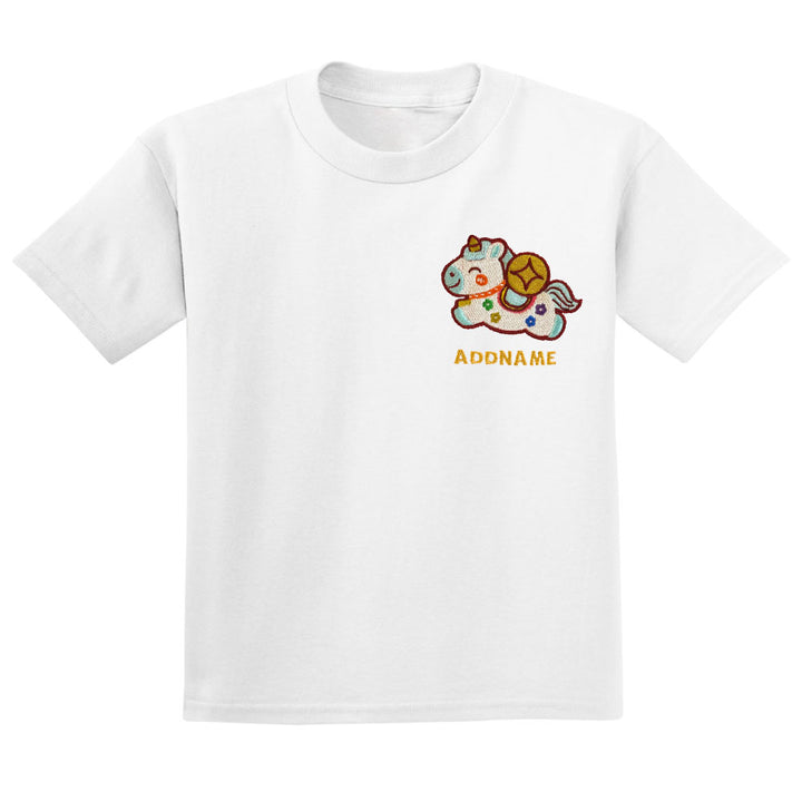 Teezbee.com - Chinese New Year of the Fire Horse 2026 | Lucky Blue Pony Pocket Embroidery