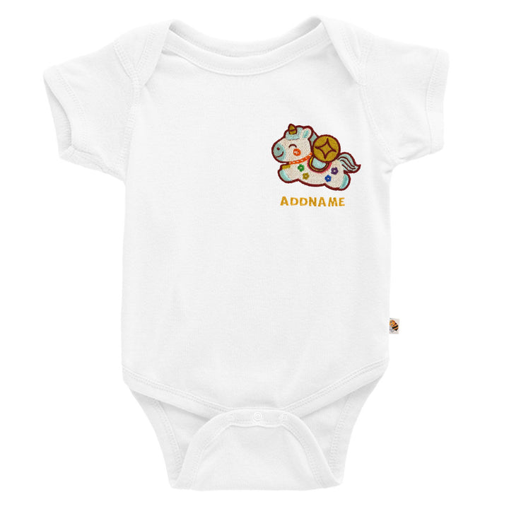 Teezbee.com - Chinese New Year of the Fire Horse 2026 | Lucky Blue Pony Pocket Embroidery