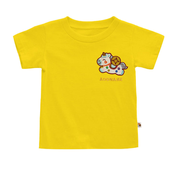 Teezbee.com - Chinese New Year of the Fire Horse 2026 | Lucky Blue Pony Pocket Embroidery