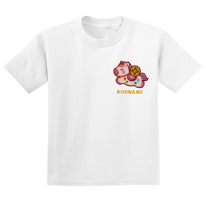 Teezbee.com - Chinese New Year of the Fire Horse 2026 | Lucky Pink Pony Pocket Embroidery