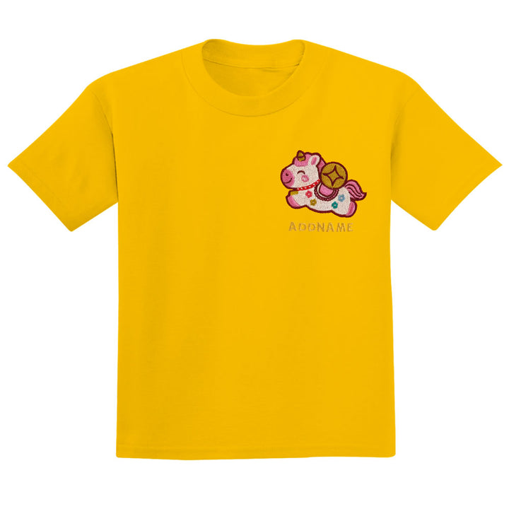 Teezbee.com - Chinese New Year of the Fire Horse 2026 | Lucky Pink Pony Pocket Embroidery