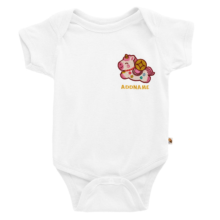 Teezbee.com - Chinese New Year of the Fire Horse 2026 | Lucky Pink Pony Pocket Embroidery