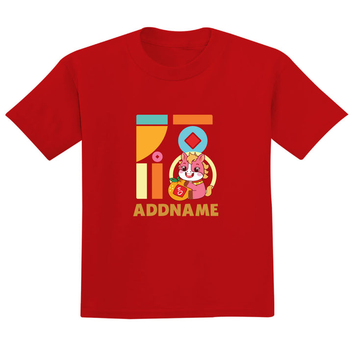 Teezbee.com - Chinese New Year of the Fire Horse 2026 | FÚ Pink Horse Print