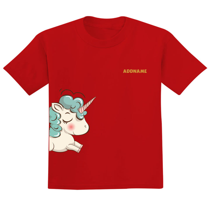 Teezbee.com - Chinese New Year of the Fire Horse 2026 | Joyful FÚ Blue Unicorn Print