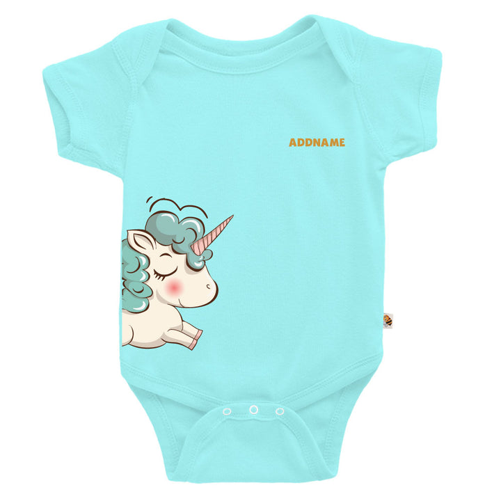 Teezbee.com - Chinese New Year of the Fire Horse 2026 | Joyful FÚ Blue Unicorn Print