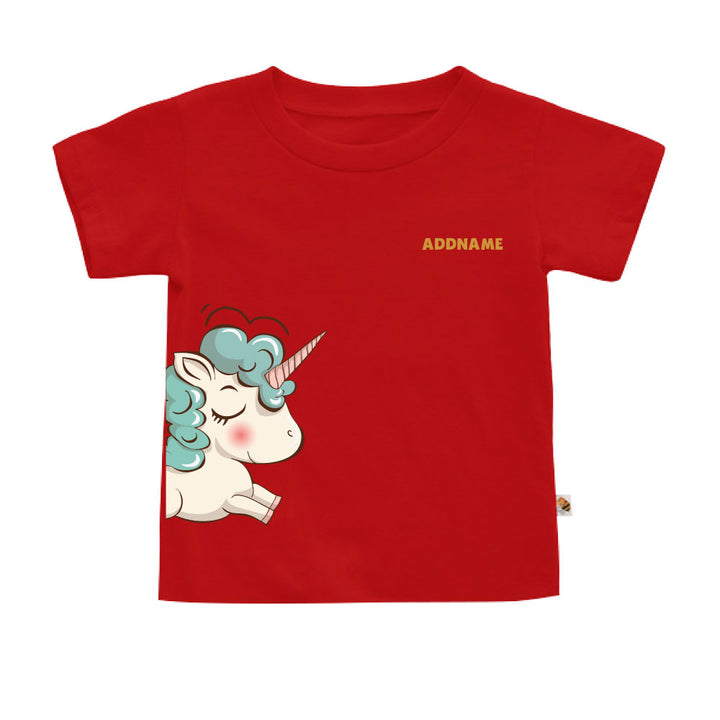 Teezbee.com - Chinese New Year of the Fire Horse 2026 | Joyful FÚ Blue Unicorn Print