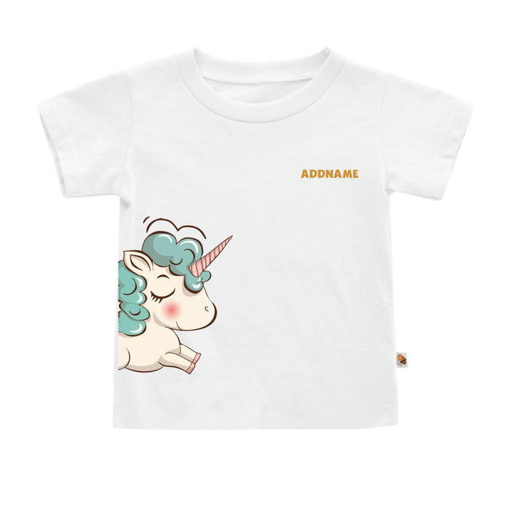 Teezbee.com - Chinese New Year of the Fire Horse 2026 | Joyful FÚ Blue Unicorn Print