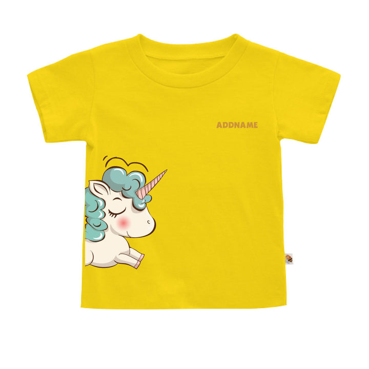 Teezbee.com - Chinese New Year of the Fire Horse 2026 | Joyful FÚ Blue Unicorn Print