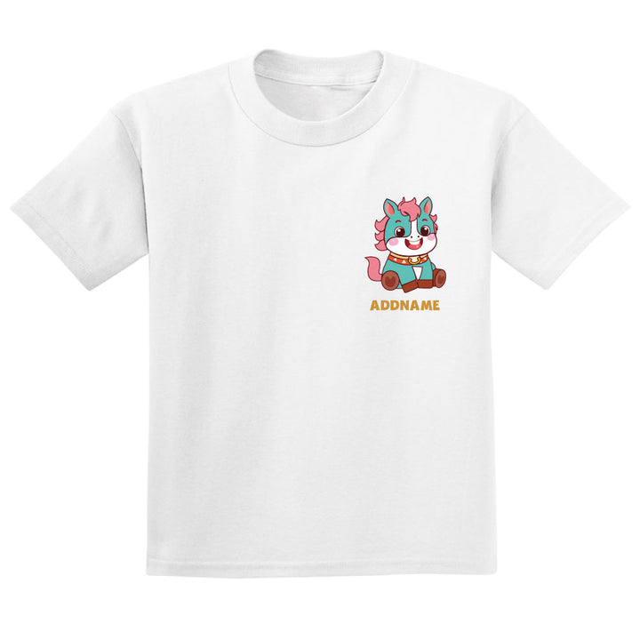 Teezbee.com - Chinese New Year of the Fire Horse 2026 | Lucky Blue Horse Pocket Print