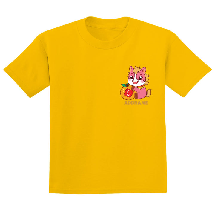 Teezbee.com - Chinese New Year of the Fire Horse 2026 | Lucky Pink Horse Pocket Print