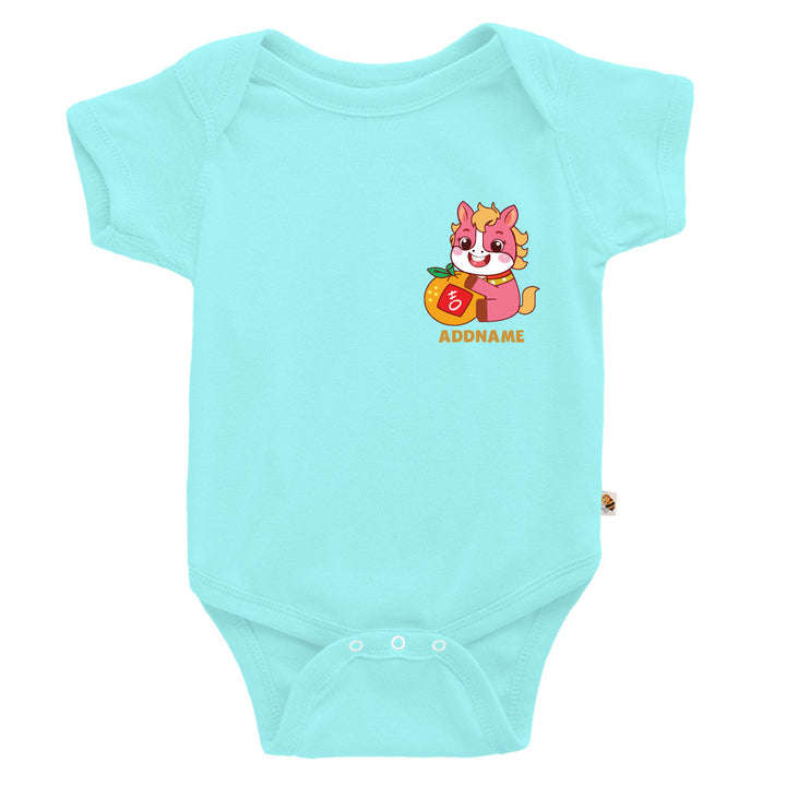 Teezbee.com - Chinese New Year of the Fire Horse 2026 | Lucky Pink Horse Pocket Print