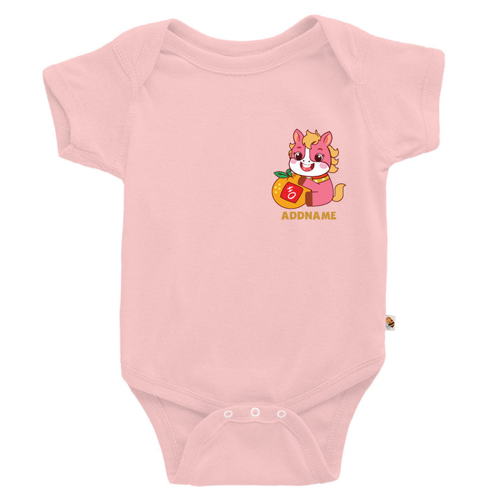 Teezbee.com - Chinese New Year of the Fire Horse 2026 | Lucky Pink Horse Pocket Print