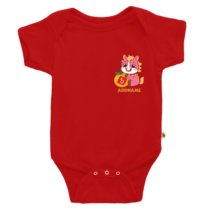 Teezbee.com - Chinese New Year of the Fire Horse 2026 | Lucky Pink Horse Pocket Print