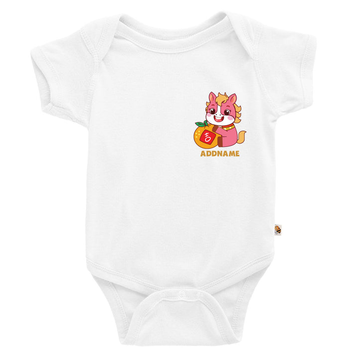 Teezbee.com - Chinese New Year of the Fire Horse 2026 | Lucky Pink Horse Pocket Print