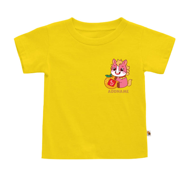 Teezbee.com - Chinese New Year of the Fire Horse 2026 | Lucky Pink Horse Pocket Print