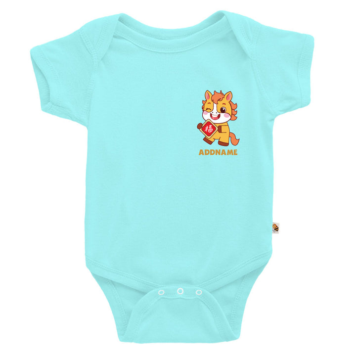 Teezbee.com - Chinese New Year of the Fire Horse 2026 | Lucky Yellow Horse Pocket Print