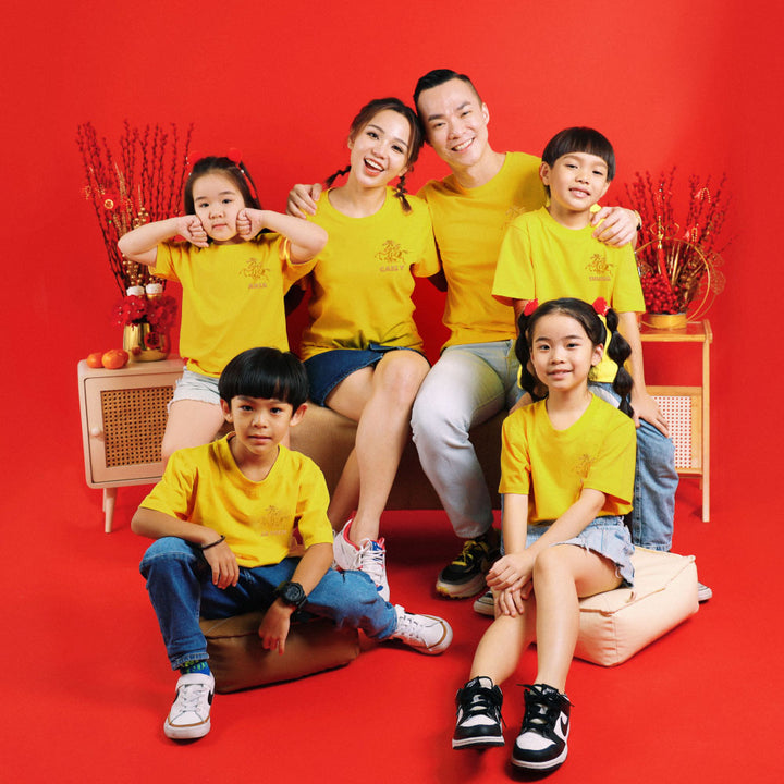 Teezbee.com - Chinese New Year of the Fire Horse 2026 | Golden FÚ Stallion Pocket Embroidery