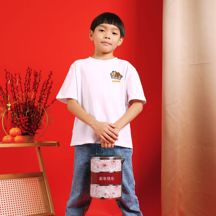 Teezbee.com - Chinese New Year of the Fire Horse 2026 | Lucky Blue Pony Pocket Embroidery