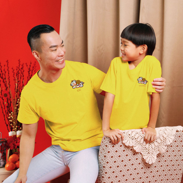 Teezbee.com - Chinese New Year of the Fire Horse 2026 | Lucky Blue Pony Pocket Embroidery