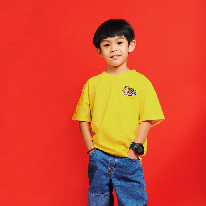 Teezbee.com - Chinese New Year of the Fire Horse 2026 | Lucky Blue Pony Pocket Embroidery