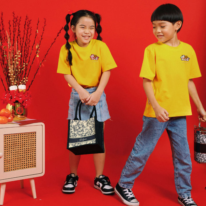 Teezbee.com - Chinese New Year of the Fire Horse 2026 | Lucky Pink Pony Pocket Embroidery