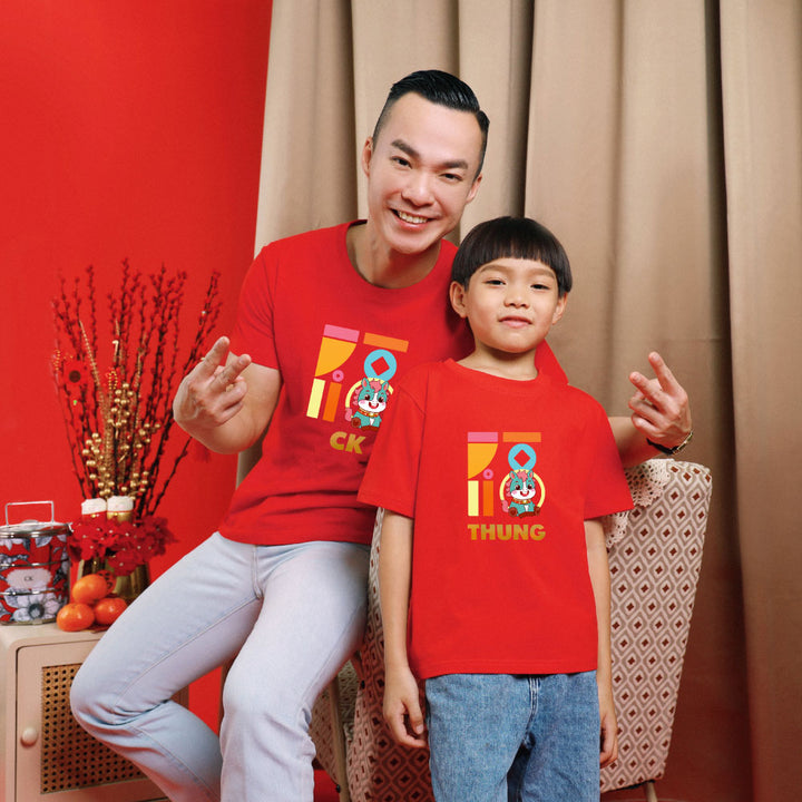 Teezbee.com - Chinese New Year of the Fire Horse 2026 | FÚ Blue Horse Print