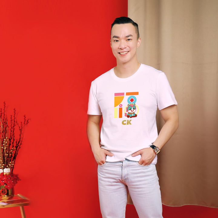 Teezbee.com - Chinese New Year of the Fire Horse 2026 | FÚ Blue Horse Print