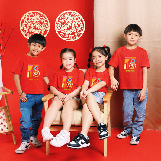 Teezbee.com - Chinese New Year of the Fire Horse 2026 | FÚ Yellow Horse Print