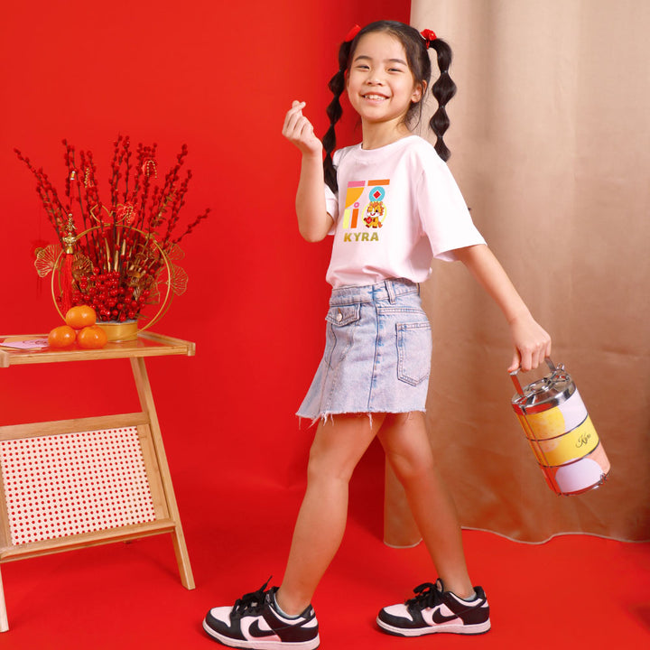 Teezbee.com - Chinese New Year of the Fire Horse 2026 | FÚ Yellow Horse Print