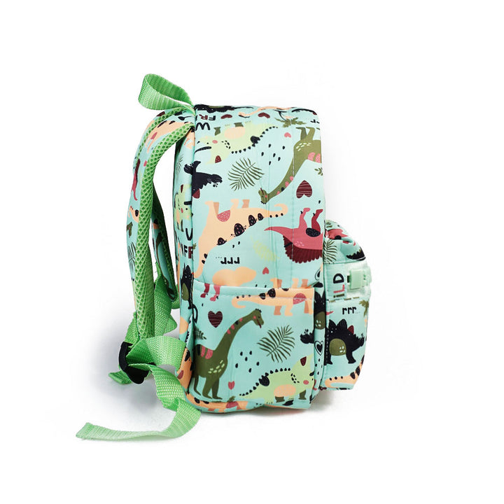 Teezbee.com - Junior Kids Backpack (Preschool | Green Dinosaur)