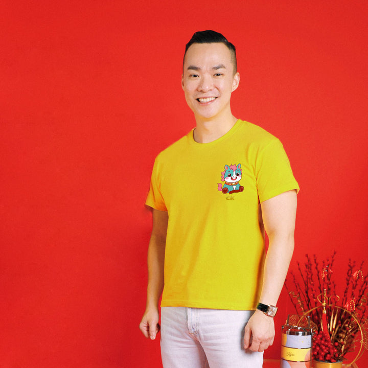 Teezbee.com - Chinese New Year of the Fire Horse 2026 | Lucky Blue Horse Pocket Print