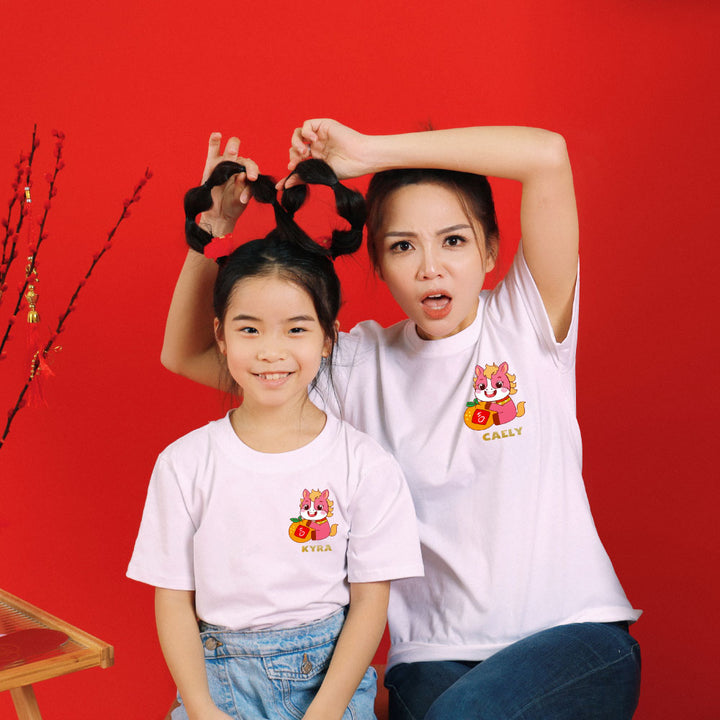 Teezbee.com - Chinese New Year of the Fire Horse 2026 | Lucky Pink Horse Pocket Print